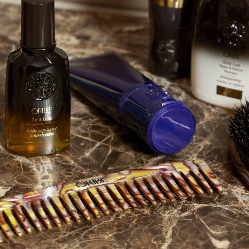 Oribe Italian Resin Wide Tooth Comb Retos plaukų šukos Wide Tooth