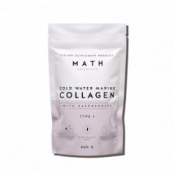 Math Scientific Cold Water Marine Collagen Grynas kolagenas su avietėmis 400g