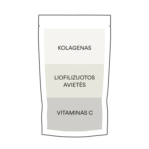 Math Scientific Cold Water Marine Collagen Grynas kolagenas su avietėmis 400g