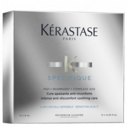 Kérastase Specifique Intense Anti-discomfort Soothing Care Ampulių kursas probleminiai galvos odai - pažeista pakuotė 12x6ml