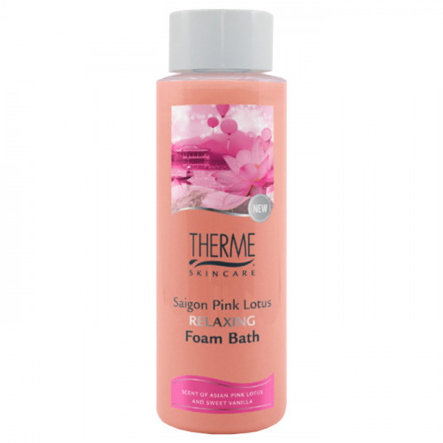 Therme Saigon Pink Lotus Relaxing Foam Bath Atpalaiduojančios vonios putos 500ml