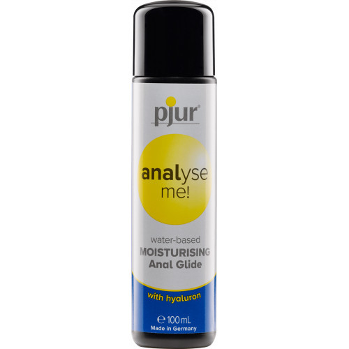 Pjur Analyse me! Moisturising Anal Glide Vandens pagrindo analinis lubrikantas su hialuronu rūgštimi 100ml