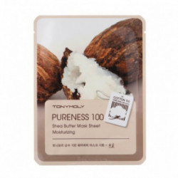 TONYMOLY Pureness 100 Shea Butter Sheet Mask Veido kaukė su sviestmedžiu 21ml