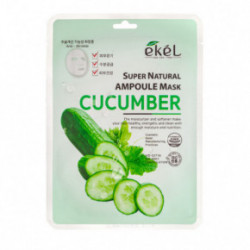 Ekel Super Natural Ampoule Mask Cucumber Lakštinė veido kaukė su agurkų ekstraktu 25g