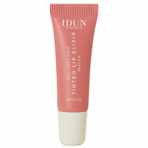 IDUN Minerals Oil-Infused Tinted Lip Elixir Atspalvį suteikiantis lūpų aliejus SPF15 8ml