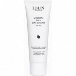 IDUN Enriched Day Cream Dry Skin Dieninis veido kremas su hialurono rūgštimi ir vitaminais C ir E sausai odai 50ml