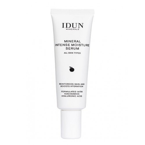 IDUN Mineral Intense Moisture Serum Intensyviai drėkinantis veido serumas su niacinamidu ir hialurono rūgštimi, visiems odos tipams 30ml