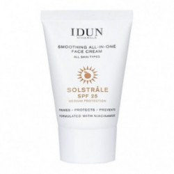 IDUN Smoothing All-In-One Face Cream SPF25 Apsauginis veido kremas su niacinamidu, visų tipų odai 30ml