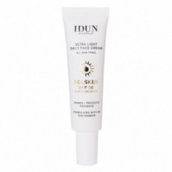 IDUN Ultra Light Daily Face Cream SPF50 Ypač lengvas dieninis veido kremas su niacinamidu 30ml