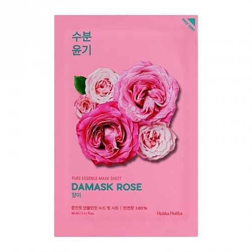 Holika Holika Pure Essence Mask Sheet Damask Rose Lakštinė veido kaukė 20ml