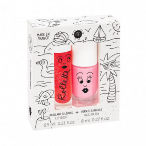 Nailmatic Kids HOLIDAYS Rollette Nail Polish Duo Set Dāvanu komplekts 1gab.