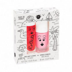 Nailmatic Kids HOLIDAYS Rollette Nail Polish Duo Set Nagų lako ir lūpų blizgio rinkinys 1vnt.