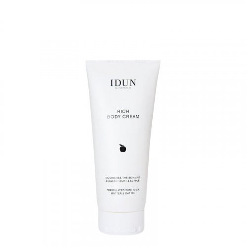 IDUN Rich Body Cream Maitinamasis kūno kremas su sviestmedžių ir avižų aliejais 200ml