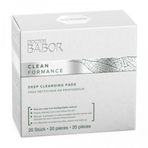 Babor Clean Formance Deep Cleansing Pads Makiažo valiklis 20vnt