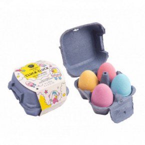 Nailmatic Kids Egg Bath Bombs Cluck Cluck Vannas bumbu komplekts bērniem 4x60g