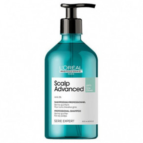 L'Oréal Professionnel Scalp Advanced Anti-Oiliness Dermo-Purifier Shampoo Puhastav šampoon rasvastele juustele 500ml