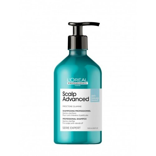 L'Oréal Professionnel Scalp Advanced Anti-Dandruff Dermo-Clarifier Shampoo Valantis šampūnas nuo pleiskanų 500ml