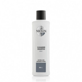 Nioxin SYS2 Cleanser Shampoo Plaukų ir galvos odos šampūnas natūraliems, stipriai retėjantiems plaukams 300ml