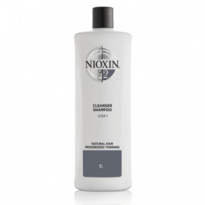 Nioxin SYS2 Cleanser Shampoo Šampoon naturaalsetele, märgatavalt hõrenevatele juustele 1000ml