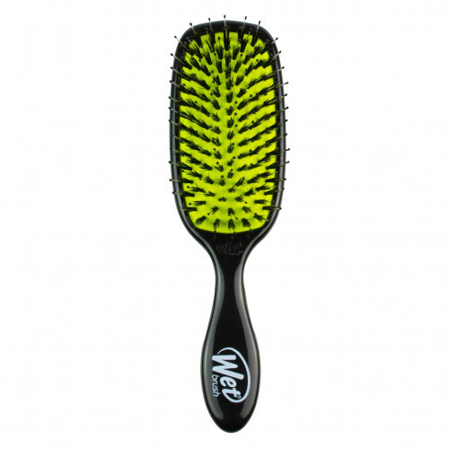 WetBrush Shine Enhancer Brush Plaukų šepetys su šerno šereliais Black