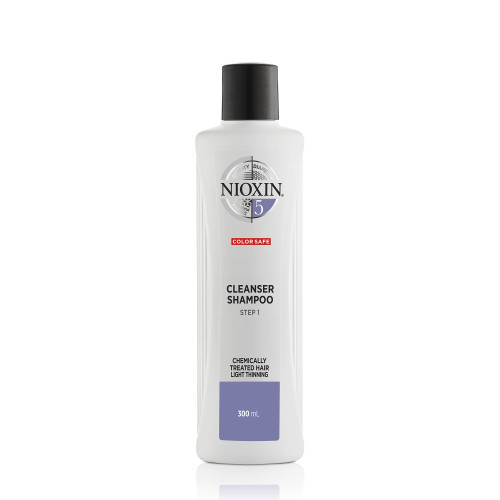 Nioxin SYS5 Cleanser Shampoo Plaukų ir galvos odos šampūnas chemiškai paveiktiems, nestipriai retėjantiems plaukams 300ml