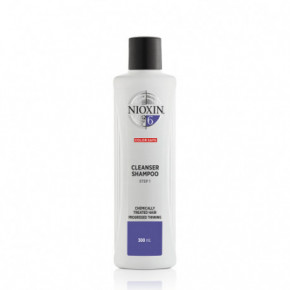 Nioxin SYS6 Cleanser Shampoo Plaukų ir galvos odos šampūnas chemiškai paveiktiems, stipriai retėjantiems plaukams 300ml
