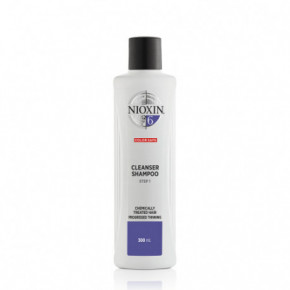 Nioxin SYS6 Cleanser Shampoo Šampoon keemiliselt töödeldud, märgatavalt hõrenevatele juustele 300ml