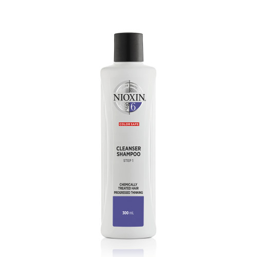 Nioxin SYS6 Cleanser Shampoo Plaukų ir galvos odos šampūnas chemiškai paveiktiems, stipriai retėjantiems plaukams 300ml