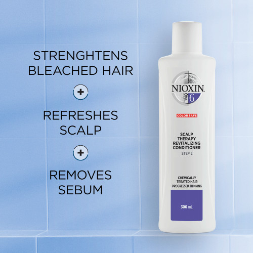 Nioxin SYS6 Scalp Therapy Revitalizing Conditioner Kondicionierius chemiškai paveiktiems, stipriai retėjantiems plaukams 300ml