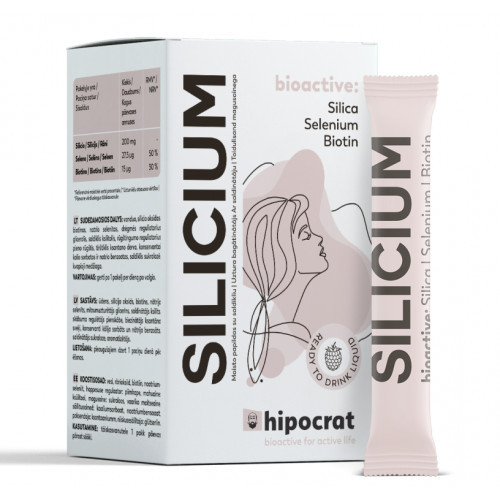 Biofarmacija Hipocrat Silicium Liquid Geriamas maisto papildas 14 vnt. x 15ml