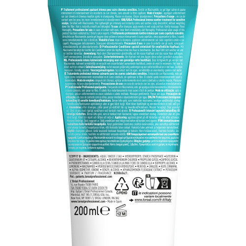 L'Oréal Professionnel Scalp Advanced Anti - Discomfort Intense Soothing Cream Raminanti priemonė jautriai galvos odai 200ml