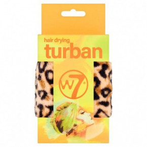 W7 Cosmetics Hair Drying Turbans Turbanas plaukams Leopard