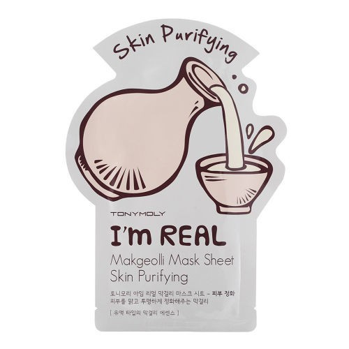 TONYMOLY I'm Real Makgeolli Sheet Mask Maitinanti ir valanti veido kaukė 21ml