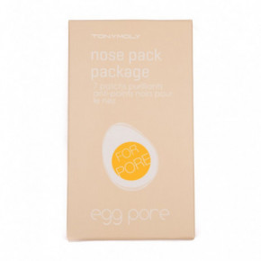 TONYMOLY Egg Pore Nose Pack Package Mustpeade eemaldamiseks mõeldud pooriplaastrid 7 tk