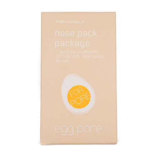 TONYMOLY Egg Pore Nose Pack Package Inkštirus valantys odos pleistrai 7vnt