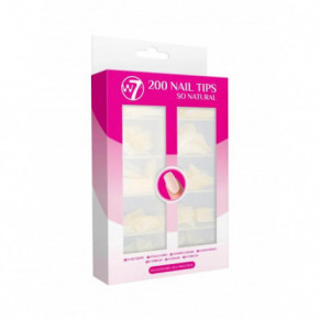 W7 Cosmetics 200 Acrylic Nail Tips Akrila nagu tipši- So Natural