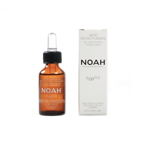 Noah 5.3 Ylang Ylang Restructuring Serum Serumas sausiems ir pažeistiems plaukams, apsaugantis nuo galiukų šakojimosi 20ml