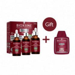 Bioxsine Dermagen Forte serumas nuo intensyvaus plaukų slinkimo + šampūnas nuo intensyvaus plaukų slinkimo 100ml - DOVANŲ!