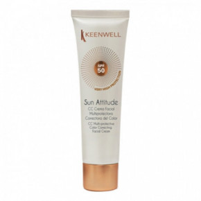 Keenwell Sun Attitude CC Multi-Protective Cream SPF50 Apsauginis CC kremas nuo saulės su spalva veidui 60ml
