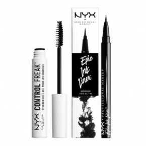 NYX Professional Makeup Brow & Liner Set Antakių želė ir akių apvado rinkinys