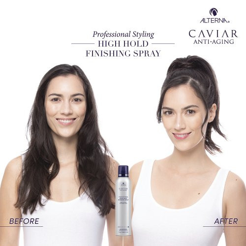 Alterna Caviar High Hold Finishing Spray Ypač greitai džiūstantis stiprios fiksacijos plaukų lakas 212g