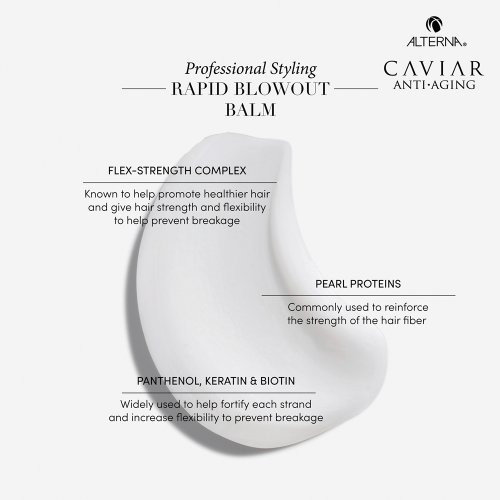 Alterna Caviar Rapid Blowout Balm Plaukus glotninantis kremas su apsauga nuo karščio 147ml