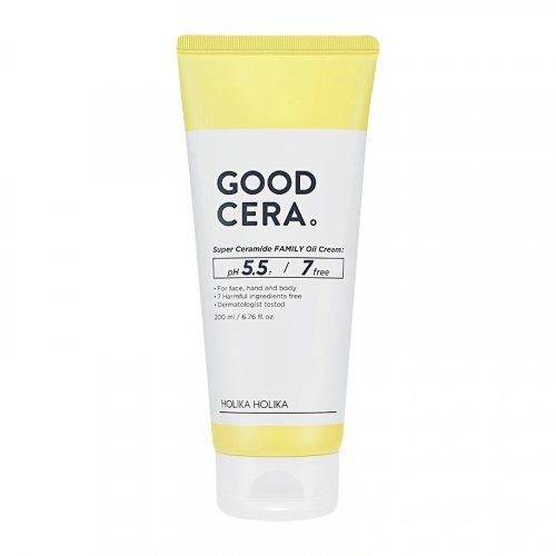 Holika Holika Good Cera Super Ceramide Family Oil Cream Universalus veido ir kūno kremas 200ml