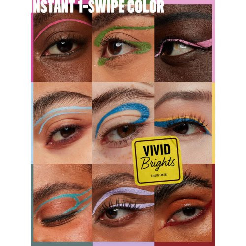 NYX Professional Makeup Vivid Brights Colored Liquid Eyeliner Akių apvadas 3.5ml