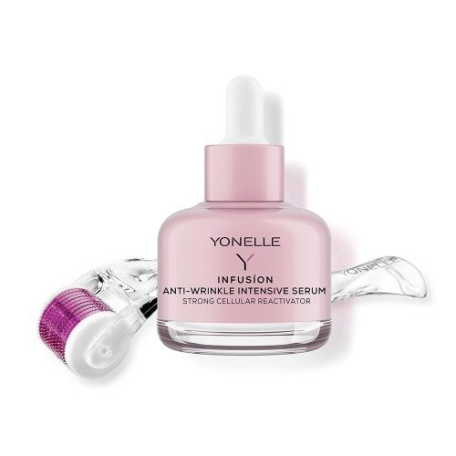Yonelle Infusion Micro-Needling Treatment Mezoroller+Serum Veido serumas nuo raukšlių + mezoroleris Rinkinys