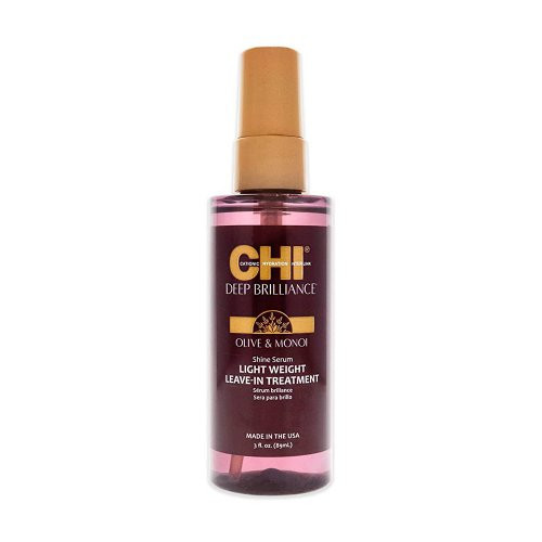 CHI Deep Brilliance Light Weight Leave - In Treatment Nenuskalaujams, lengvas plaukų serumas su alyvuogių ir Monoi aliejais 89ml