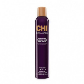 CHI Deep Brilliance Flexible Hold Hair Spray Lanksčios fiksacijos plaukų lakas su alyvuogių ir Monoi aliejais 284g