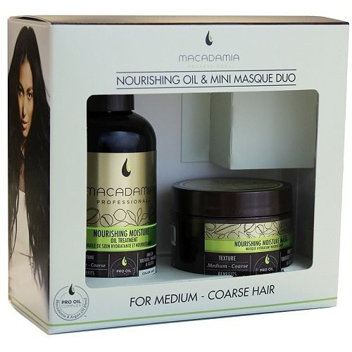Macadamia Natural Oil Nourishig Oil & Mini Masque Duo Maitinamųjų, drėkinamųjų priemonių rinkinys