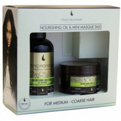 Macadamia Natural Oil Nourishig Oil & Mini Masque Duo Maitinamųjų, drėkinamųjų priemonių rinkinys