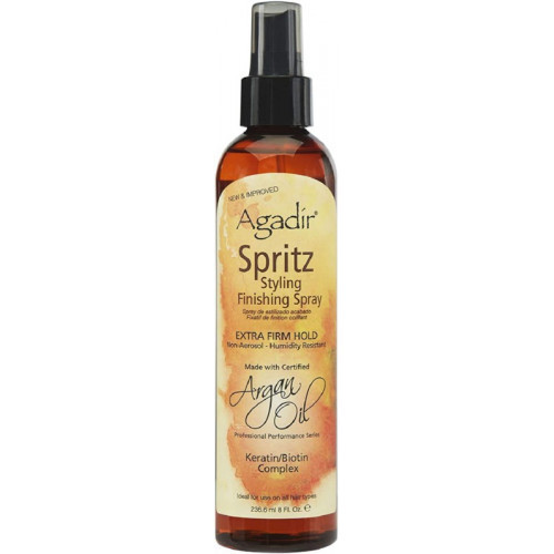 Agadir Argan Oil Extra Firm Spritz Hair Spray Purškiklis plaukų formavimui, stiprios fiksacijos 236ml